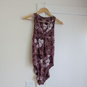 American Eagle Floral Sleeveless Women's bodysuit